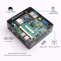 BEBEPC-산업용 미니 PC 셀러론 J4125. 쿼드코어 L. 팬리스 데스크탑 컴퓨터. 윈도우즈 10 프로. 와이파, 02  RAM 128G SSD WiFi, 05 Core i5-5200U