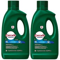 캐스케이드 Cascade 어드밴스 식기세척기용 액체 세제 125oz(3.54kg) 2개, 2.12kg