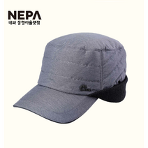 네파 아울렛 남성 하베오 패딩군모캡(+귀) 겨울 등산 기모 방한모 캡모자 7GF7413, CHARCOAL(630)