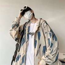 Z3JC 캐주얼 봄가을 후드 카고룩 멋스러운 커플 남성 트렌치코트