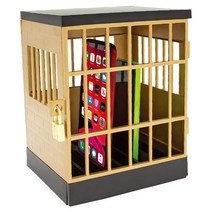 핸드폰 감옥 금욕상자 중독 자물쇠 절제 상자 케이스 통화 타이머 예방 충전 휴대폰 스마트폰, 골드