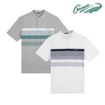 스트라이프 차이나 카라 티셔츠 CDAA9TS2413