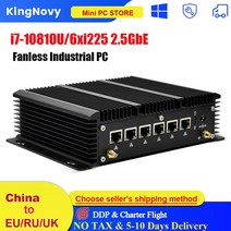 미니PC 팬리스 미니 PC 셀러론 j1900 쿼드 코어 i7 7200u 4 * USB pfSense 방화벽 라우터 AES-NI, [04] i7-10810U 10710U, [04] EU, [07] 32GB DDR4 512GB SSD