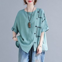 도오빠 노엔어 여성 반팔 티셔츠 오버핏 루즈핏 빅사이즈 통기성 시원한 여름 반팔티 프리사이즈