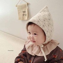 [신생아모자 보닛] 슈크림 겨울레이스보넷 아기모자 겨울보넷 겨울베베룩 데일리룩 특별한날