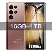 S23 울트라 5G 스마트폰 7.3 인치 풀 스크린 전화 16GB + 휴대폰 글로벌 안드로이드 13 새로운 브랜드, 없음, 9.Gold 16GB 1TB