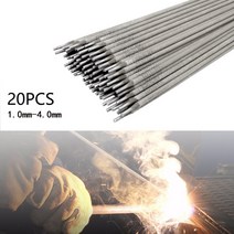 20pcs 304 스테인레스 스틸 전기 용접봉 전극 A102 솔더 와이어 10mm40mm 용접 도구 전극 초 미세 전극, 03 1 0mm