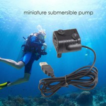 USB-1020 마이크로 잠수정 펌프 DC3.5V-9V 3W 수족관 어항 어항 물고기 탱크 분수 연못 가든 물고기 연못에 대한 워터 펌프, 폴란드|3 볼트|Black
