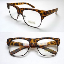 하금테 굵은 뿔테안경 RORGGE 가성비템 유니크 안경테