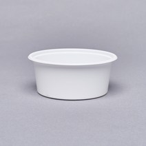 다용도 원형 용기 밥컵 다용도 국컵 5호 소 백색 250ml, 500개