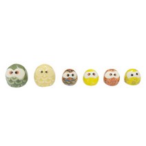 countryitem 미니 부엉이 가족 6종