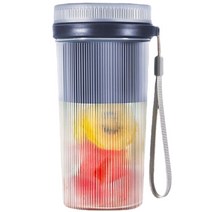 레몬짜는기계 오렌지착즙기 레몬 과일 착즙기 스퀴저 usb 휴대용 과즙 컵 미니 가정용 밀크 쉐이크 컵 휴대용 충전 학생 아침 컵 전기 주스 컵, 파란색, 협력사