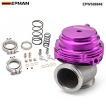 epman mvr 44mm v 밴드 외부 웨이스트게이트 키트 24psi 터보 웨이스트게이트 with v 밴드 플랜지 epws8848, 자주색