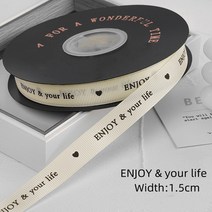 5/10M 새틴 Grosgrain 리본 바느질 크리스마스 장식 테이프 DIY 보우 선물 포장 봉제 공예 액세서리 재료, 02 off white 1.5cm_01 5meters