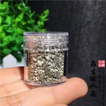 천연 황철석 헵타면체 천연장식품 원석 희귀 장식품 황철광 쇄석 작은 입자 광석 표본 과학 교습석 랜덤 1개