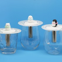 컵커버 티인퓨저, 버미(물범), 화이트(반투명), 1개