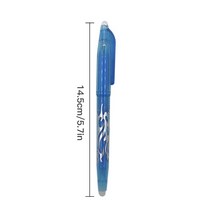 2023년 신학기 Umitive 1 PCS 0.5mm 무지개 지울 수있는 젤 펜 마술 쓰기 중립 창조적 인 그림 공급 학생 문구 용품, [07] sky blue