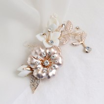 엘블랑꼬 달리아 혼주 한복 브로치