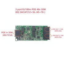 리버스 파워 Poe 스위치 POE In 48V 30W Poe OUT48V15W30W 100Mbps 802.3AFAt12 3645 78 Lange Afstand Serie Kra, [2] Network port