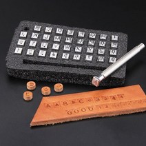 가죽공예 스탬핑 36pcs 3mm 스탬퍼 세트 카빙 각인스템프 손작업툴 독학