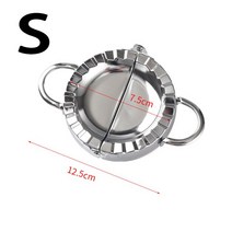 만두 금형 스테인레스 스틸 라비 올리 제조기 양식 조각 잼 프레스 기계 Jiaozi Maker, S-7.5CM, S-7.5CM