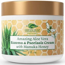 Manuka Honey Eczema 크림 (2oz) Moisturizing 로션 Treatment For Psoriasis Relief - Itchy Dry Skin Rash H