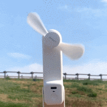 시앤비 휴대용 핸디 팬 탁상용 보조배터리 겸용 USB 충전 미니 2in1 손 선풍기