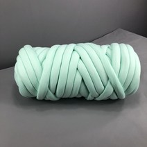 1Roll500g Chunky Blanket Yarn DIY Roving Cotton Soft Knitting Supplies, 05 green