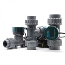 DN2580 높은 정밀도 스마트 디지털 디스플레이 유량계 RS485 LCD 전자 PVC 유량 센서 농장정원 117305, DN40117305, Without display