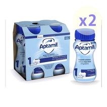 Aptamil 압타밀 영국 1단계 액상 리퀴드 아기 분유 200 ml 4입 x 2팩