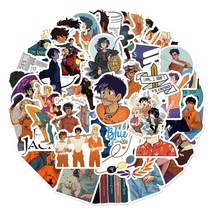 리우져블 스티커 러기지 캐리어 만화 애니메이션 퍼시 잭슨 자동차 노트북 수하물 휴대폰 문구 데칼 방수 그래피티 장난감 선물, 50Pcs