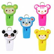 어린이 유아 키즈 안전 호신용 소풍 동물 호루라기 학교 어린이집 유치원 단체, 노랑