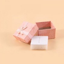 기타 바보사랑[리빙톡톡]SG-51 리본 선물상자 반지 귀걸이 포장 케이스 10개, 옐로우