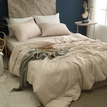 린넨 시어서커 시원한 여름이불 침구세트 친환경 이불 + 베개커버 세트