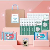 국산 헬케어 프리미엄 선물세트 2호 마스크선물세트 어린이집추석선물 손소독제키트 알코올티슈 알콜물티슈 알코올물티슈 소독용물티슈 손소독티슈 방역키트 손소독제답례품, 명절스티커