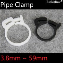 파이프글램프 10pcs 호스 3.8 59mm 플라스틱 라인 물 강한 클립 스프링 후프, 56.0-59.0mm 블랙, 10개