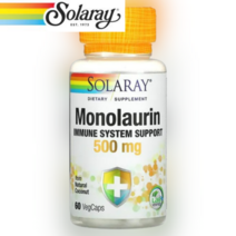 솔라레이 모노라우린 코코넛오일 500mg 60베지캡슐, 1개