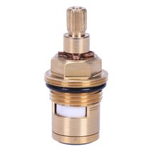 1 PC 교체 황동 세라믹 디스크 탭 밸브 인서트 글 랜드 카트리지 쿼터 턴, 하나, 구리