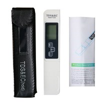 PH측정기 수분 산소 농도 고정밀 물 테스터 수영장 식수 을위한 디지털 수질 모니터, 01 White-leather case, 01 White-leather case
