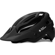 스윗프로텍션 트레일블레이저 자전거헬멧 안전모 매트블랙, S/M (53 - 56 cm)