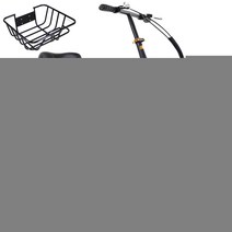 Signokang 14/16/20인치 이중 충격 흡수 초경량 접이식자전거 미니벨로 휴대용 여행용 접는자전거, 10 이중 충격 흡수 기능이 있는 싱글 스피드 검은색