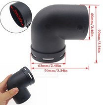 차량용 무시동히터 부품 60mm 75mm car l air vent ducting pipe 엘보우 콘센트 커넥터 조이너 webasto eberspaecher 디젤 주차 호환