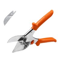 다중 각도 베벨 가위 전단 45-135 가장자리 마이터 사이딩 와이어 덕트 커터 PVC PE 플라스틱 파이프 호스, 03 2Pcs Yellow