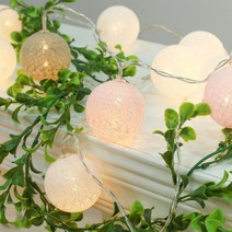 쵄두 은하수 전구 20구 LED 코튼볼 파스텔전구 인테리어 무드등 A1C1, 상세페이지 참조