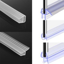 유리문 웨더스트립 씰링 스트립 1M 612mm 유용한 창 목욕 스크린 실리콘 고무 씰 홈, F shape+10mm
