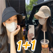 셀루앙드 대두가림 얼굴 작아보이는 와이드챙 버킷햇1+1