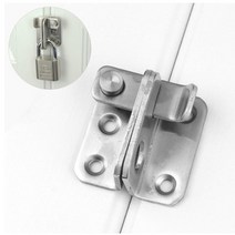 빗장 방범 잠금장치 미닫이 버클 문잠금 보안 도난 방지 걸쇠 자물쇠 걸이 수납장 안전, 왼쪽