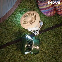 인더스 휴대용 캠핑 선풍기 랜턴 선풍기 INO-D04T, INO-D04TB(베이지)