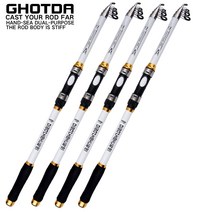GHOTDA 스피닝로드 2.1 2.4 2.7 3.0 3.6m 탄소 텔레스코픽 낚싯대 여행대 바닷물/담수 낚싯대, 보여진 바와 같이