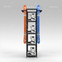 스키 장비 진열대 렌탈샵 리조트 전시대 선반 스키랙, 상세이페이지 참고, 블랙 플래그십 모델100x40x180CM